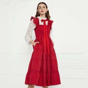 Hill House Home Ellie Nap Dress NWT (Victorian Red)